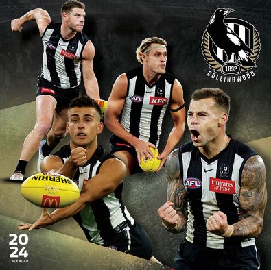 2024 AFL Collingwood Magpies Calendar - isubscribe.com.au