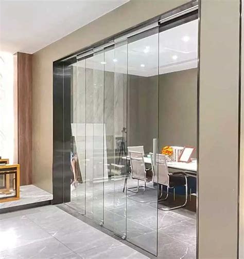 Buy Glass Interior Frameless Sliding Glass Door System with Tempered Glass