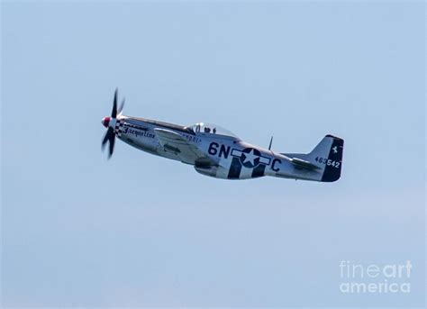 North American P-51 mustang flying at an airshow Photograph by David Wood - Fine Art America