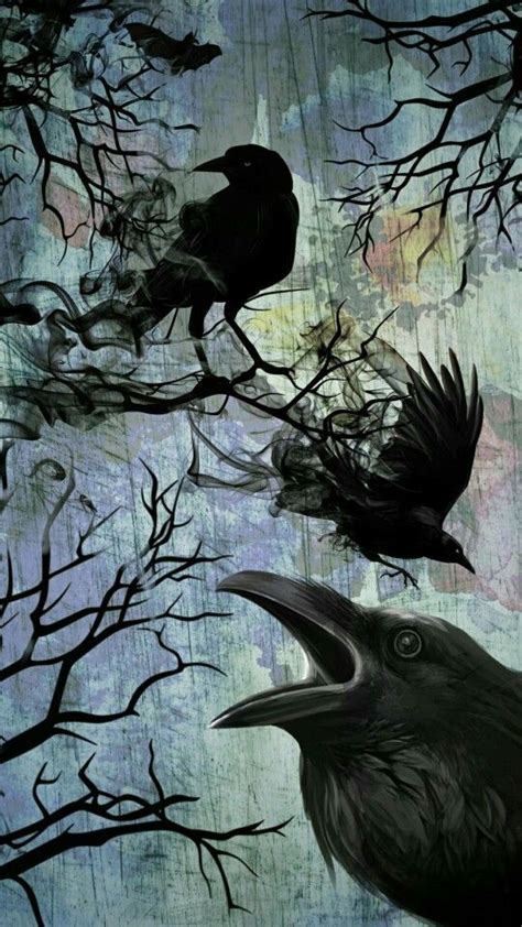 Ravens | Crow painting, Crow art, Raven art