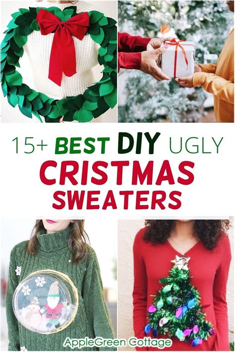 15+ Best Diy Ugly christmas sweater Ideas for 2022 - AppleGreen Cottage ...