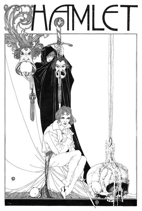 Shakespeare Hamlet illustrations by John Austen - Skull, sword, masks and Death by John ...