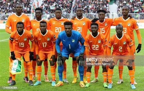 Players of Cote d'Ivoire pose for a group photo before the... News Photo - Getty Images