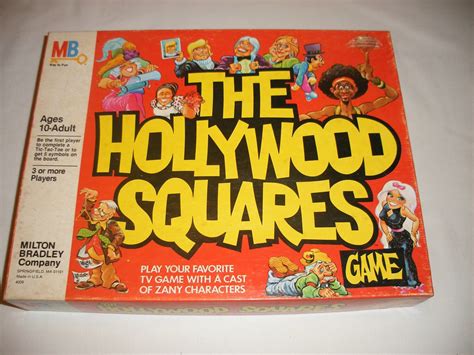 Vintage The Hollywood Squares Board Game 1980