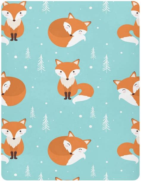 Amazon.com: Fox Fitted Crib Sheet for Boys Girls Baby Crib Sheet Crib ...