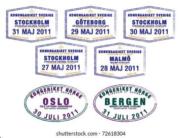 Norway Passport Stamp Images, Stock Photos & Vectors | Shutterstock