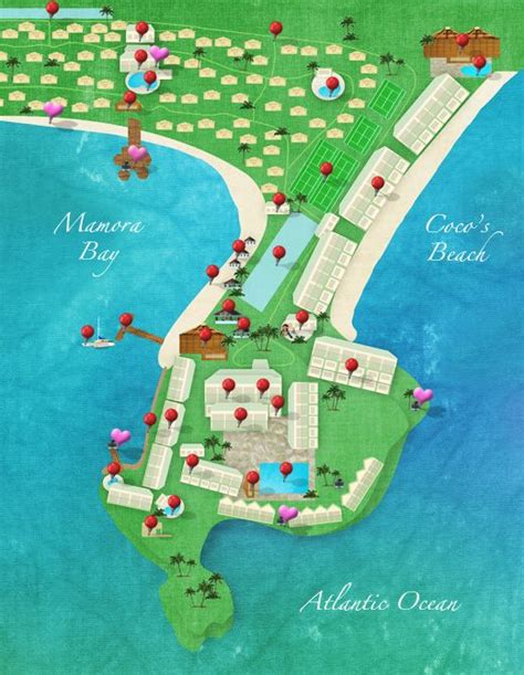 Map of St. James's Club Resort & Villas Places To Travel, Travel Destinations, Resort Villa ...