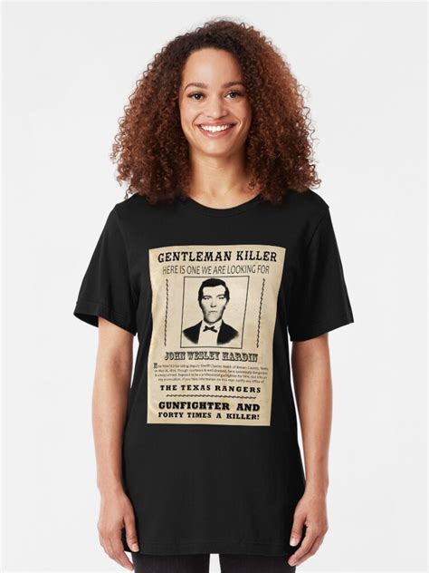 "John Wesley Hardin Wanted Poster" T-shirt by kayve | Redbubble