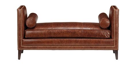 Haley Leather Bench Seat | Modern Leather Bench | Ethan Allen