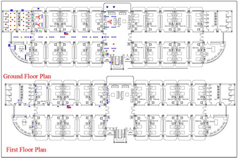 Hostel Layout Plan - Cadbull