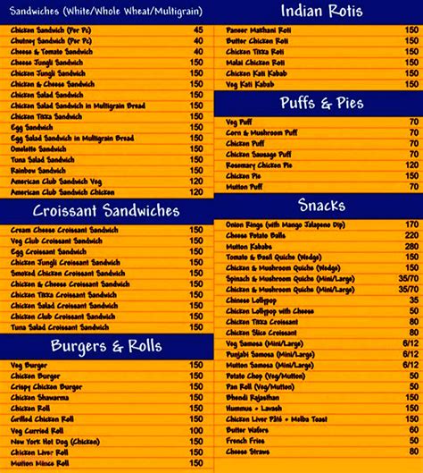 Menu of Candies, Bandra West, Mumbai | Dineout discovery