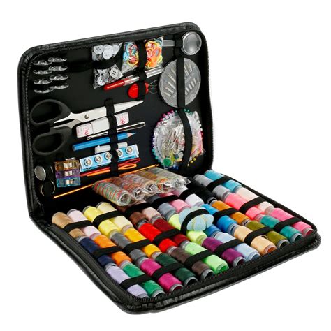 226Pcs Sewing Kit Box Set Embroidery Set Portable Hand Sewing Supplies Kit Basic Sewing Repair ...