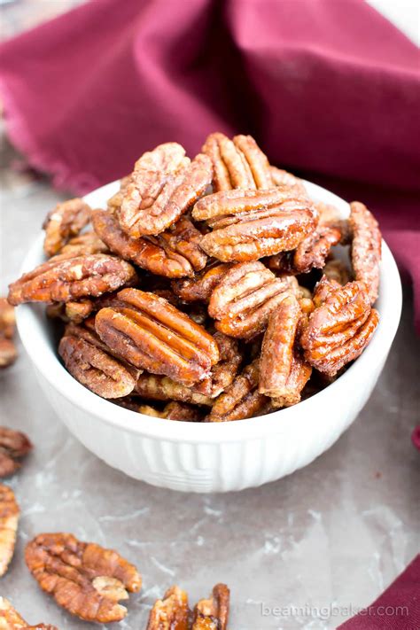 4 Ingredient Oven-Roasted Paleo Candied Pecans (Vegan, Gluten-Free ...