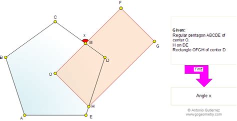 Math Education Geometry Problem 563: Regular Pentagon, Center ...