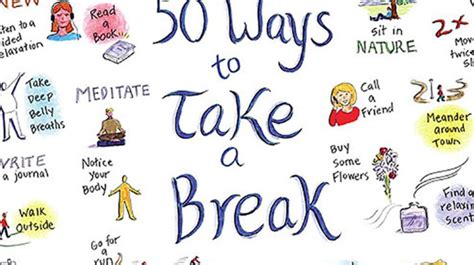 50 Ways To Take A Break (Infographic): Brain Breaks for Adults