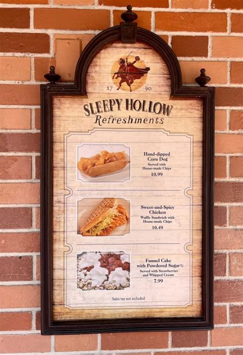 Don’t Sleep on a Meal at Sleepy Hollow Refreshments - Disney by Mark