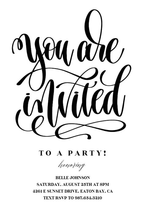 You Are Invited - Party Invitation Template (Free) | Greetings Island