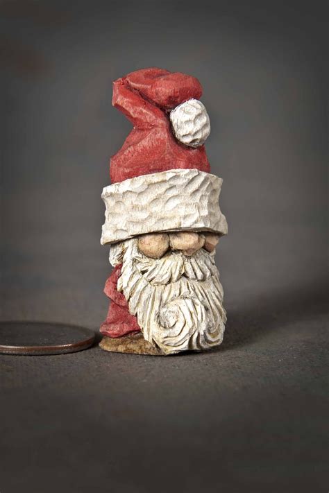 Tiny Santa Mike Pounders, Little Rock, AR Simple Wood Carving, Wood ...