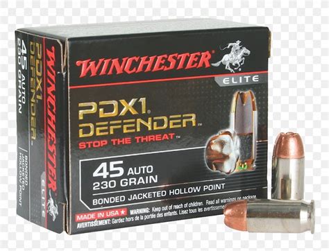 Hollow-point Bullet .45 ACP Winchester Repeating Arms Company Full ...