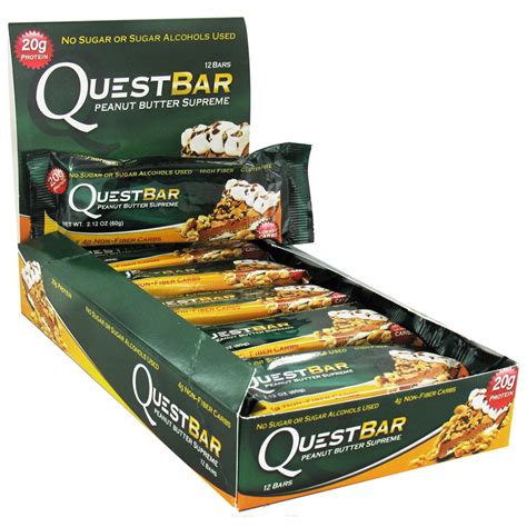 Quest Nutrition, Quest Protein Bar, Peanut Butter Supreme, 12 Bars, 2. ...