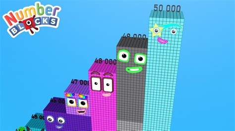 Numberblocks Step Squad 1 1000 to 50 000 Numberblocks Standing Tall - YouTube