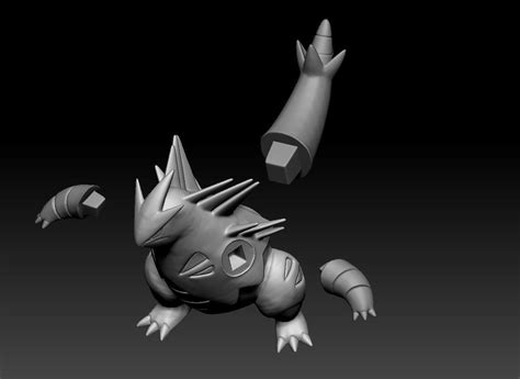 Pokemon Larvitar Pupitar Tyranitar Mega Evolution 3D model 3D printable ...