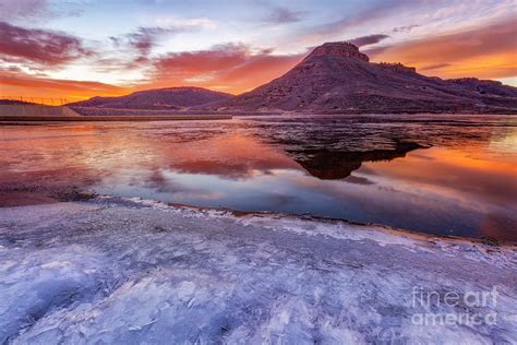 Flatiron Reservoir Sunrise Photograph by Ronda Kimbrow