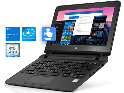 HP ProBook 11 EE G2 Laptop, 11.6" HD Touch, i3-6100U 2.3GHz, 8GB RAM ...