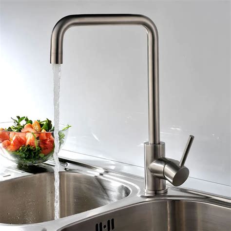 304-Stainless-Steel-Kitchen-Faucets-Hot-Cold-Mixer-Kitchen-Sink-Faucets ...