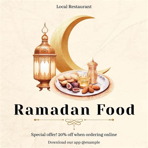 Ramadan food Instagram post template | Free Photo - rawpixel