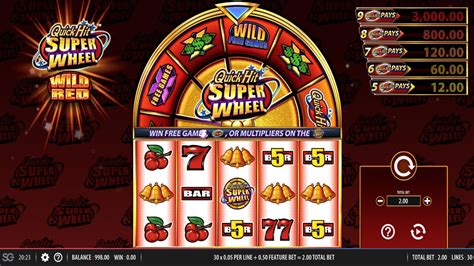 Quick Hit Super Wheel Wild Red Slot (Bally Technologies) Review 2023 & Demo Game