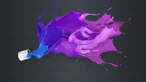 Blue and purple paint splatter HD wallpaper | Wallpaper Flare