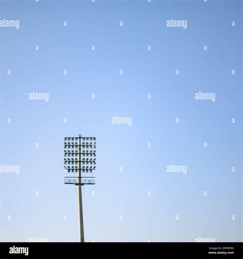 Cricket stadium flood lights poles at Delhi, India, Cricket Stadium ...