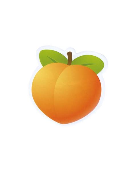 Peach Emoji Sticker | Emoji stickers, Emoji, Peach