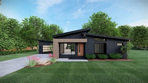 Contemporary Style House Plan - 3 Beds 2 Baths 1131 Sq/Ft Plan #923-166 ...