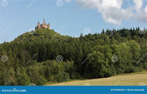 Aerial View of Famous Hohenzollern Castle, Ancestral Seat of the Stock ...