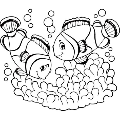 Clown Fish Coloring Page at GetColorings.com | Free printable colorings pages to print and color