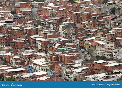 Simple Houses Or Ranchos In Caracas, Venezuela. Stock Photography ...