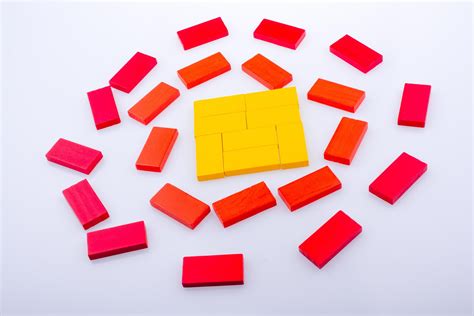 Domino Blocks of various color 14876869 Stock Photo at Vecteezy