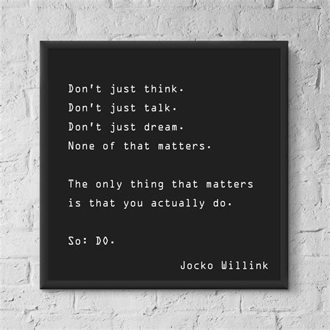 Jocko Willink do Quote Motivation Poster - Etsy