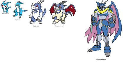 Veemon evolution line by swift56 on DeviantArt