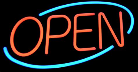 Neon Light Open Sign Free Stock Photo - Public Domain Pictures