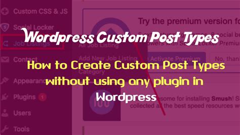 Create Custom Post Types in WordPress without using Plugin - Tutorialswebsite