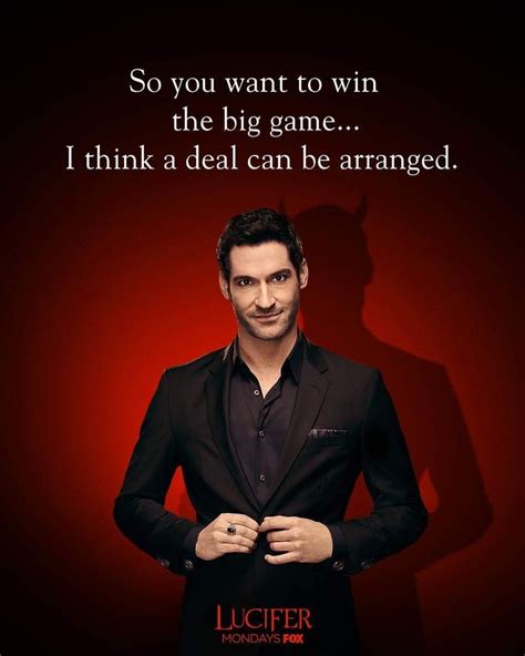 Lucifer Quote: 'I Think a Deal Can Be Arranged'