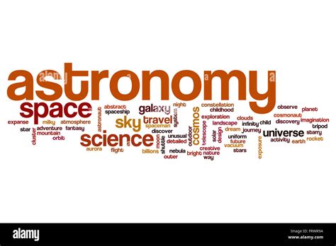 Astronomy word cloud Stock Photo - Alamy