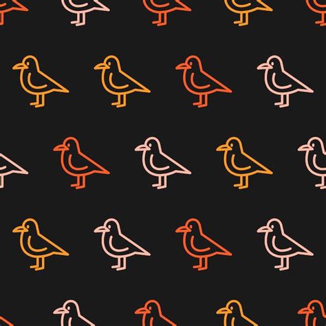 Premium Vector | Seamless pattern with colorful pigeon