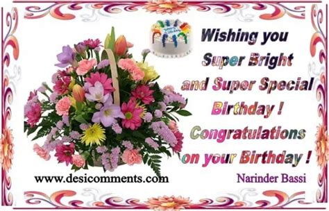 Congratulations on Your Birthday ! - DesiComments.com