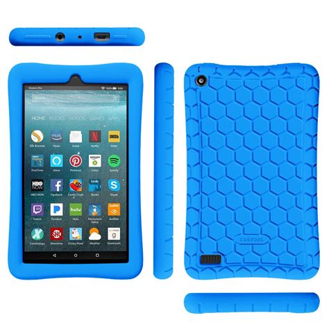 For All-New Amazon Fire 7 7th Gen Tablet 2017 Silicone Case Cover Kids ...