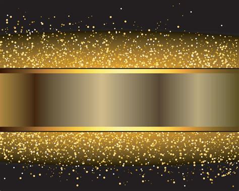 Golden background with sparkling glitter and banner with copy space ...