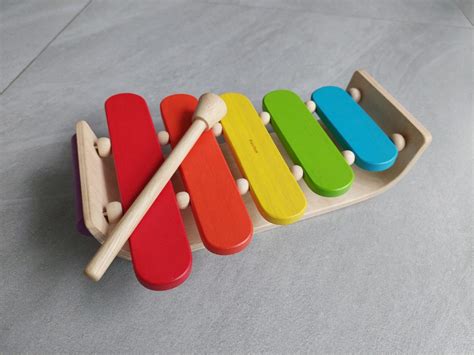 Plan Toys wooden oval xylophone, Babies & Kids, Infant Playtime on Carousell